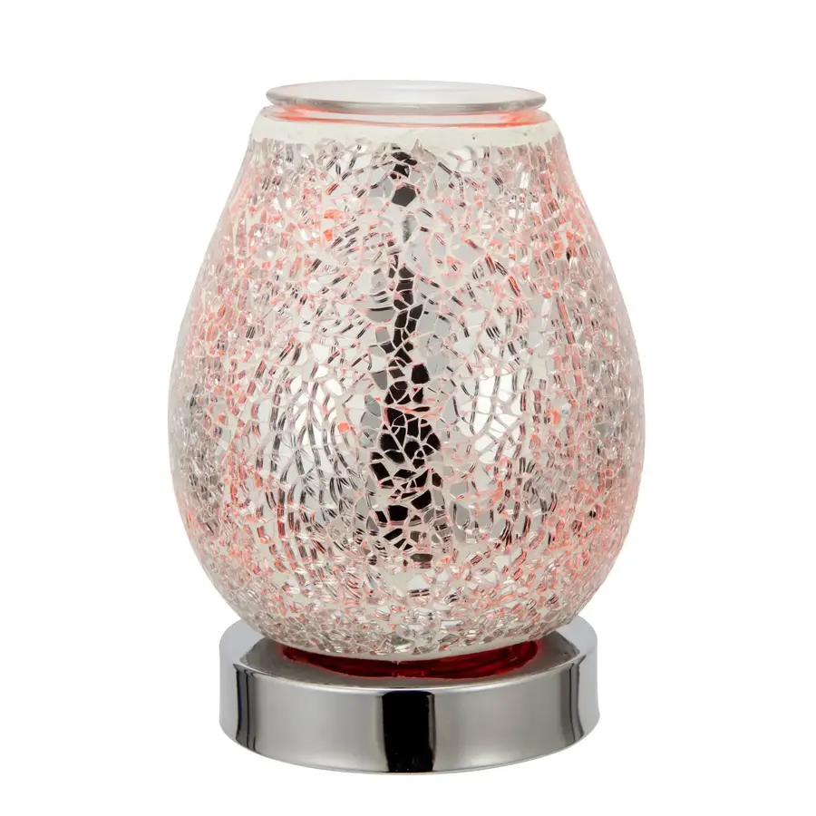 Silver Mosaic - LED 8 Colour Changing Warmer