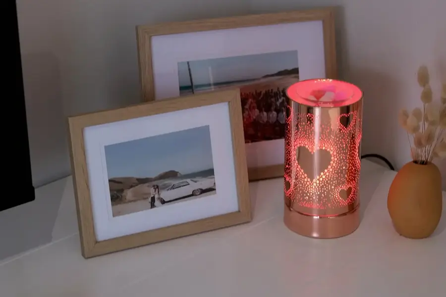 Rose Gold Heart - LED 8 Colour Changing Warmer