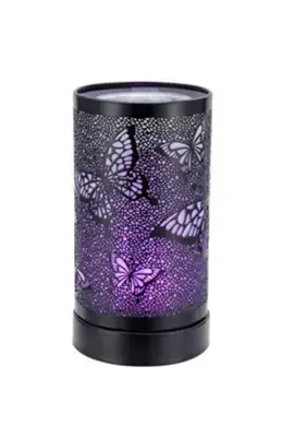 Black Butterflies - LED 8 Colour Changing Warmer