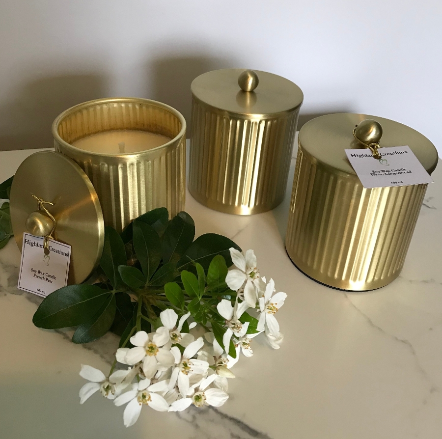Zaya Gold Canister with Lid