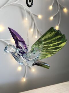 Rainbow Krystal Hanging Doves | Highland Creations