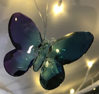 Rainbow Krystal Hanging Butterflies Small | Highland Creations