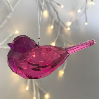 Rainbow Krystal Pink Hanging Bird