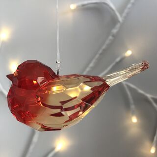 Rainbow Krystal Orange Hanging Bird