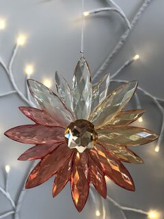 Rainbow Krystal Hanging Flower - A