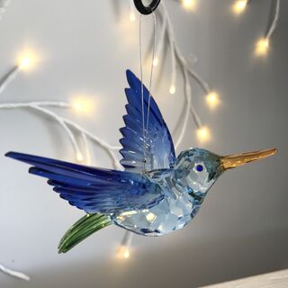 Rainbow-Krystal-Hanging Hummingbird Large - A