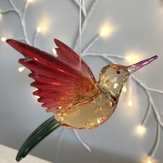 Rainbow-Krystal-Hanging Hummingbird Large - D