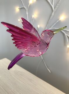 Rainbow-Krystal-Hanging Hummingbird Large - G