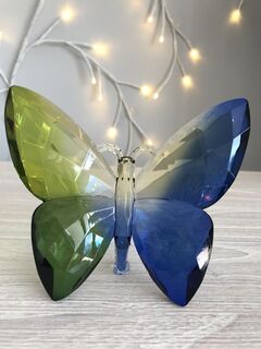 Rainbow Krystal Standing Butterfly - B