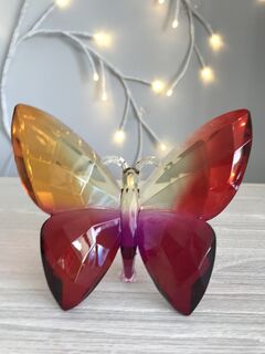Rainbow Krystal Standing Butterfly - C