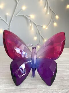 Rainbow Krystal Standing Butterfly - E