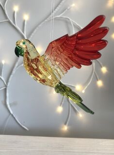 Rainbow Krystal Hanging Parrot