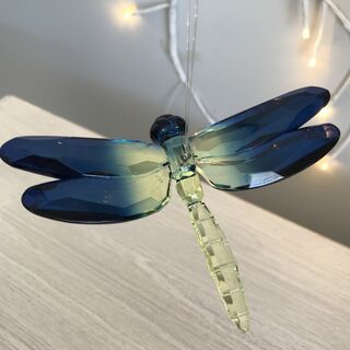 Rainbow Krystal Hanging Dragonfly - B