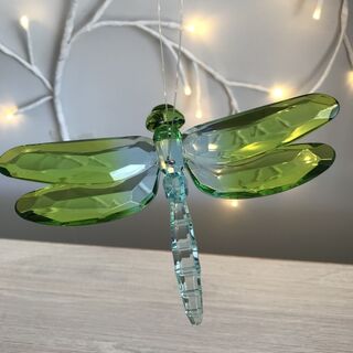 Rainbow Krystal Hanging Dragonfly - D
