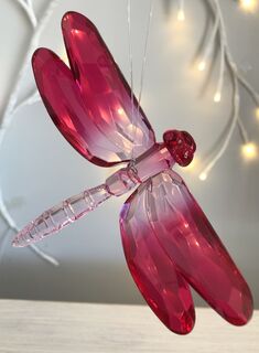 Rainbow Krystal Hanging Dragonfly - E