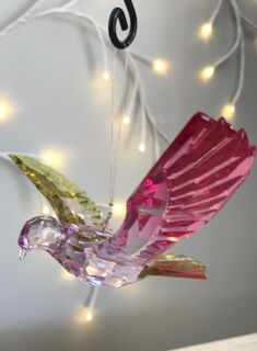 Rainbow Krystal Hanging Dove - A