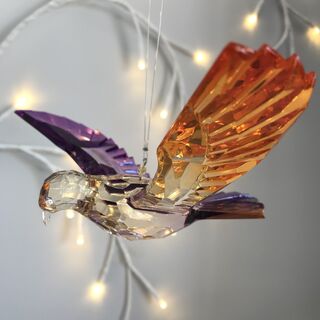 Rainbow Krystal Hanging Dove - C