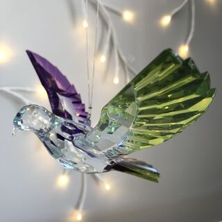 Rainbow Krystal Hanging Dove - D