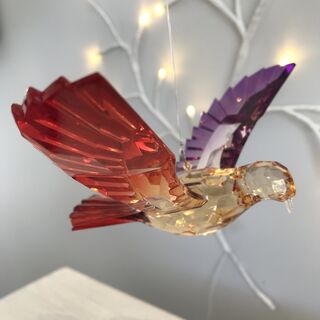 Rainbow Krystal Hanging Dove - E
