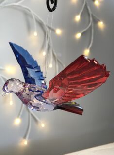 Rainbow Krystal Hanging Dove - F