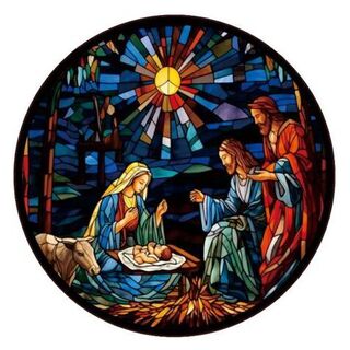 Nativity - Large - Suncatcher - **Selling at cost**
