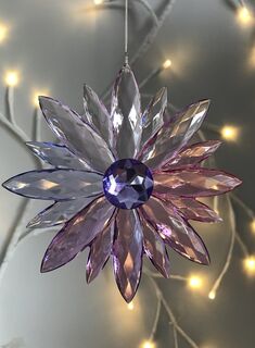 Rainbow Krystal Hanging Flower - F