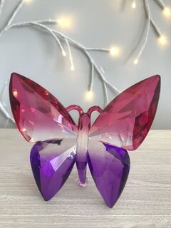Rainbow Krystal Standing Butterfly - G