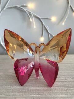 Rainbow Krystal Standing Butterfly - H