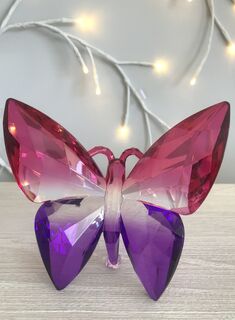 Rainbow Krystal Hanging Butterfly - H