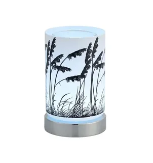 White Toi Toi Glass - LED 8 Colour Changing Warmer