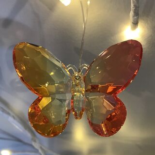 Rainbow Krystal Hanging Butterfly Small - B