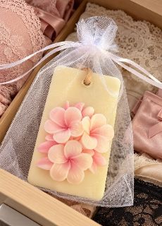 Peach Plumeria Flower